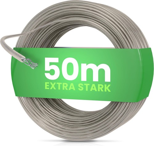 Wäscheleine 50m mit stahlkern - mit,