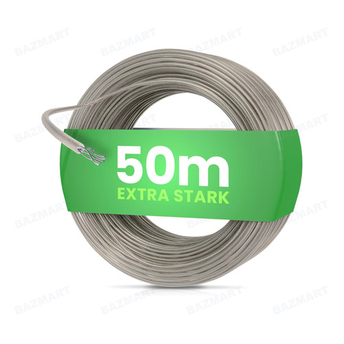 Wäscheleine 50m mit - , stahlkern