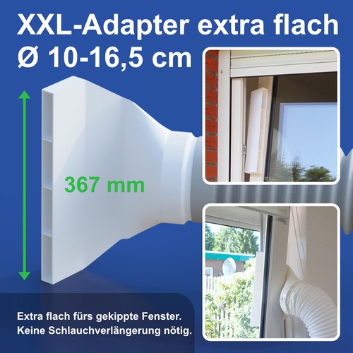 Xxl abluftadapter extra - abluftadapter, flach