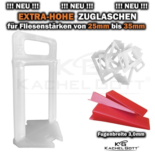 Extra hohe zuglaschen kachel - zuglaschen,